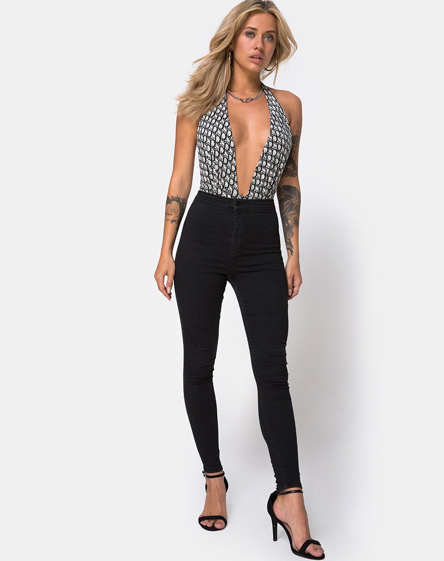 Afbeelding van Carcy Bodice in Blue Disco