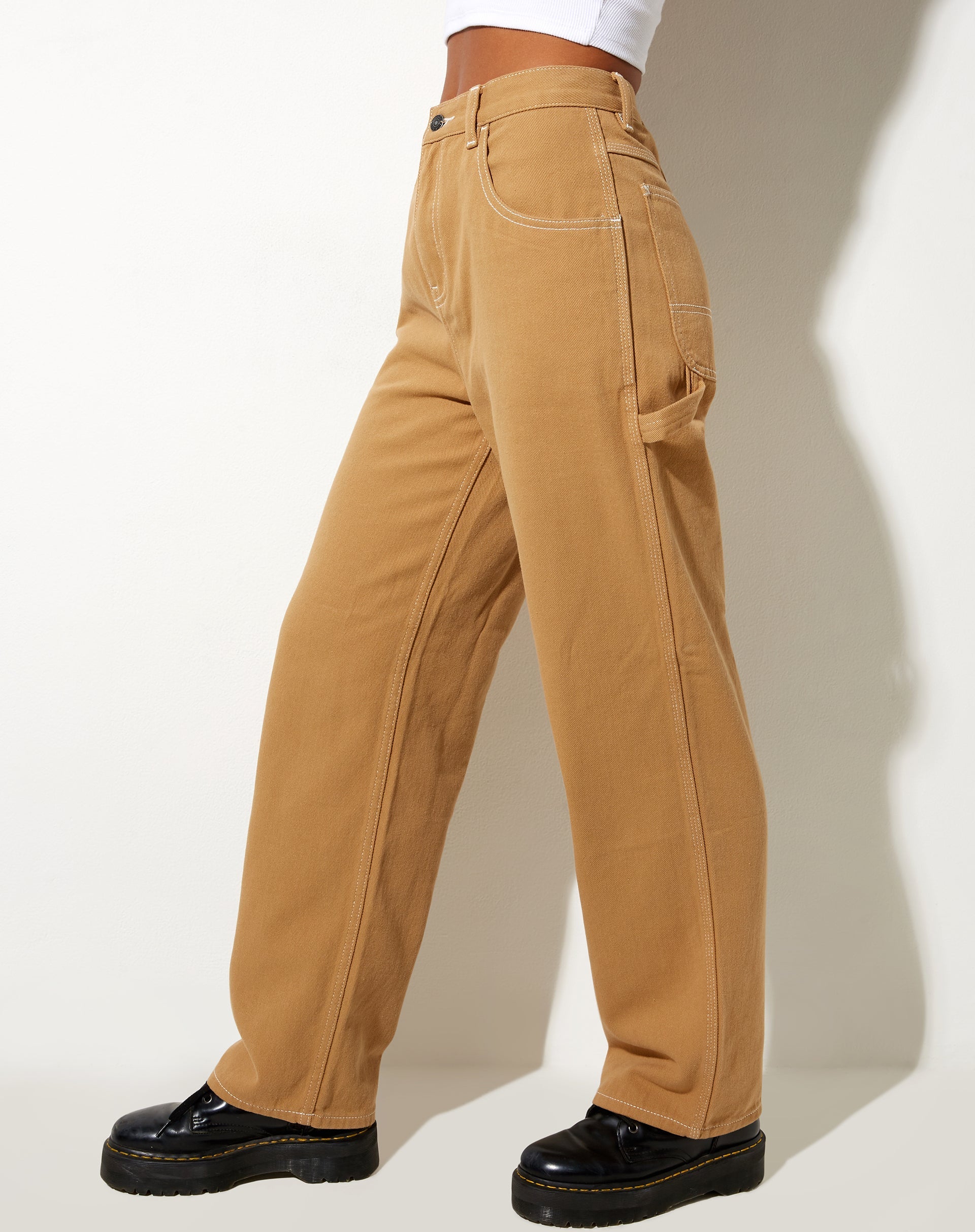 Afbeelding van Carpenter Parallel Jeans in Camel