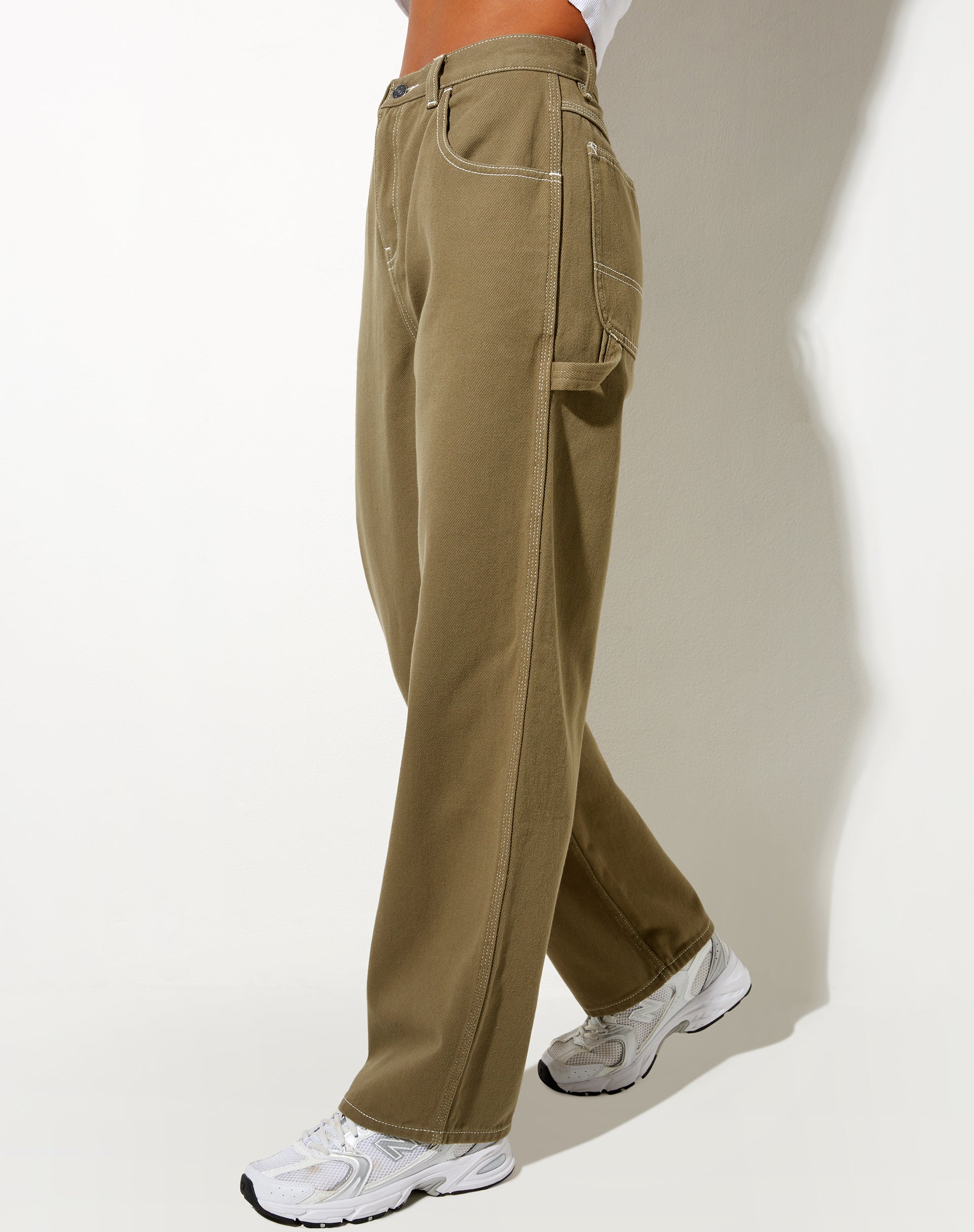Afbeelding van Carpenter Parallel Jeans in Khaki
