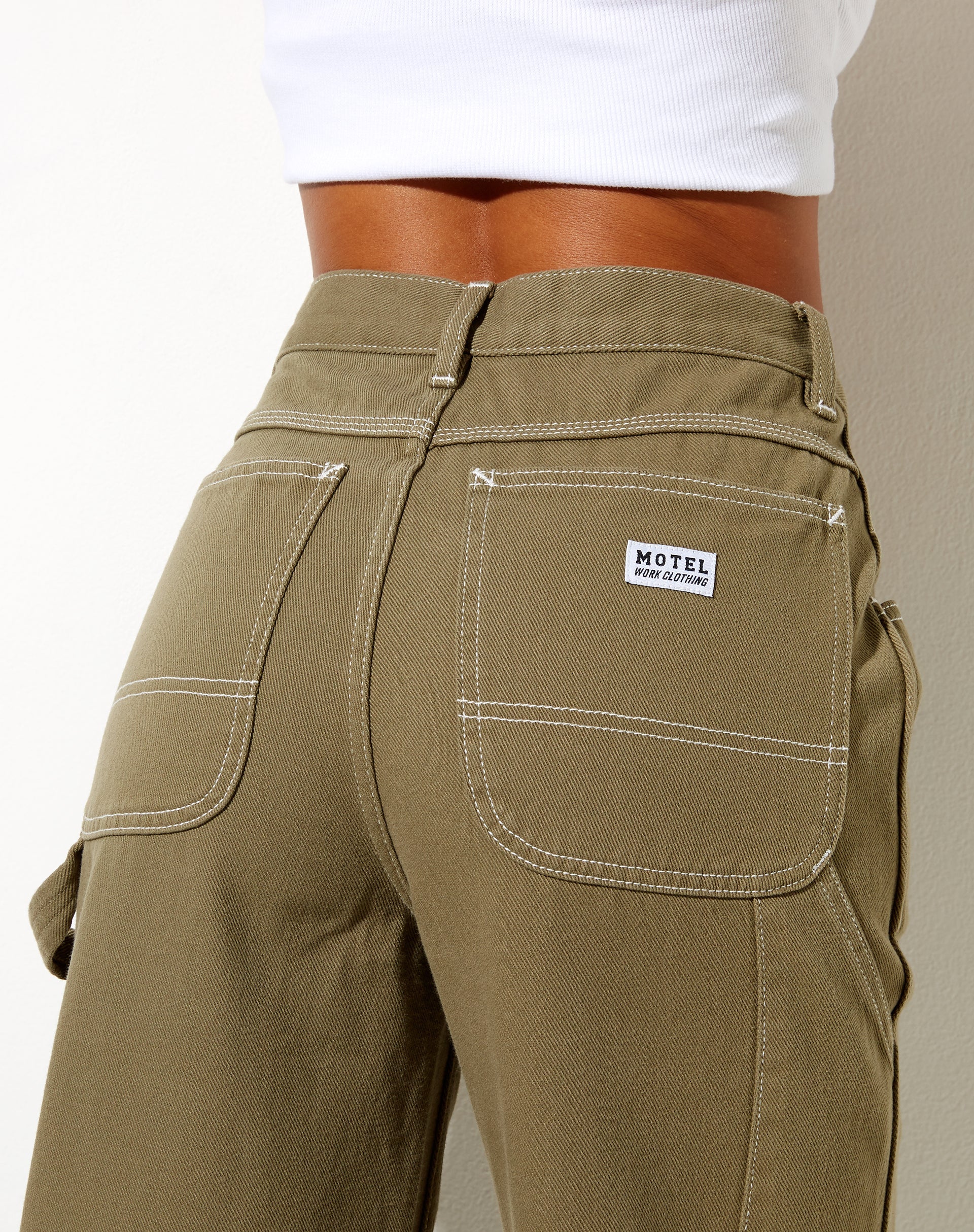 Afbeelding van Carpenter Parallel Jeans in Khaki