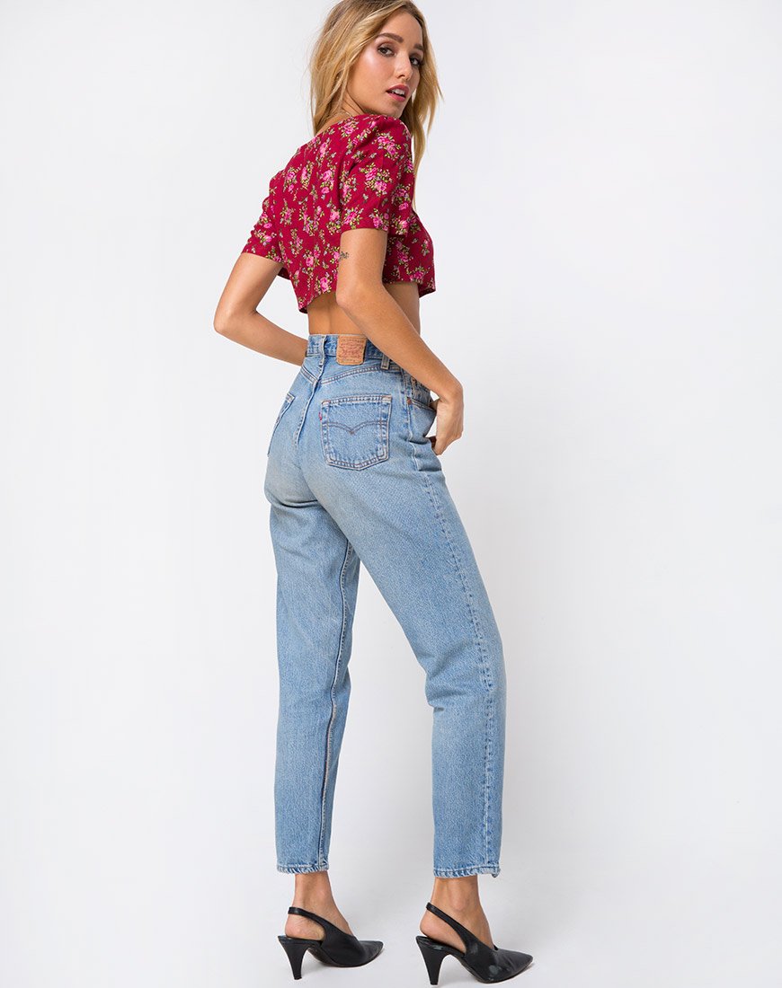 Afbeelding van Cavazza Crop Top in Soheila Floral