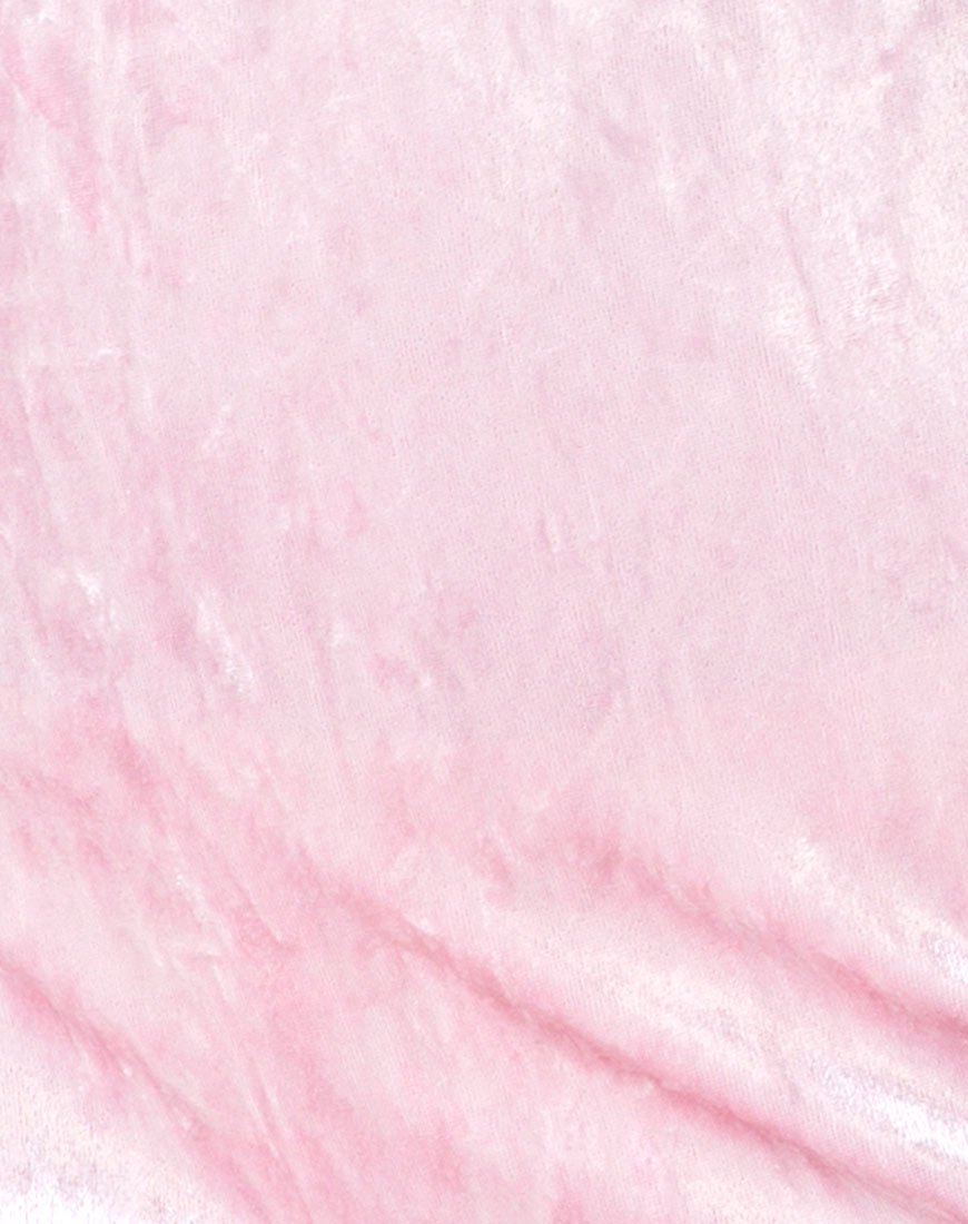 Afbeelding van Cecilia Jurk in Fluweel Roze