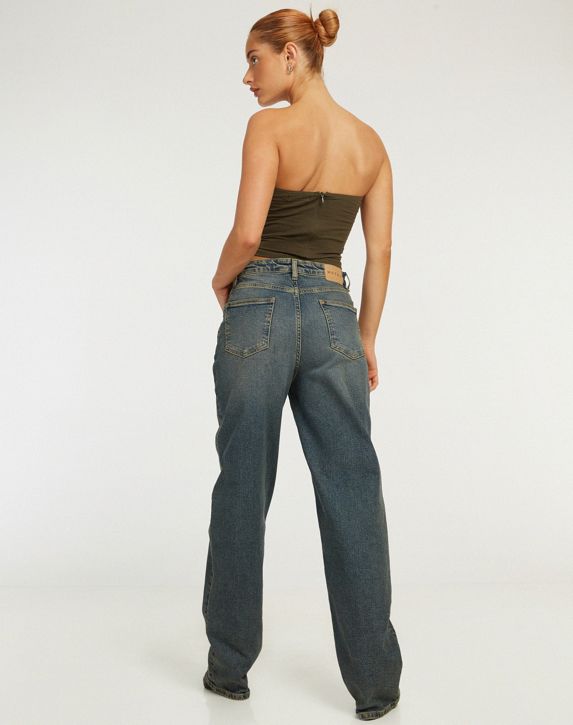 Afbeelding van Chae Bandeau Top in Olijf