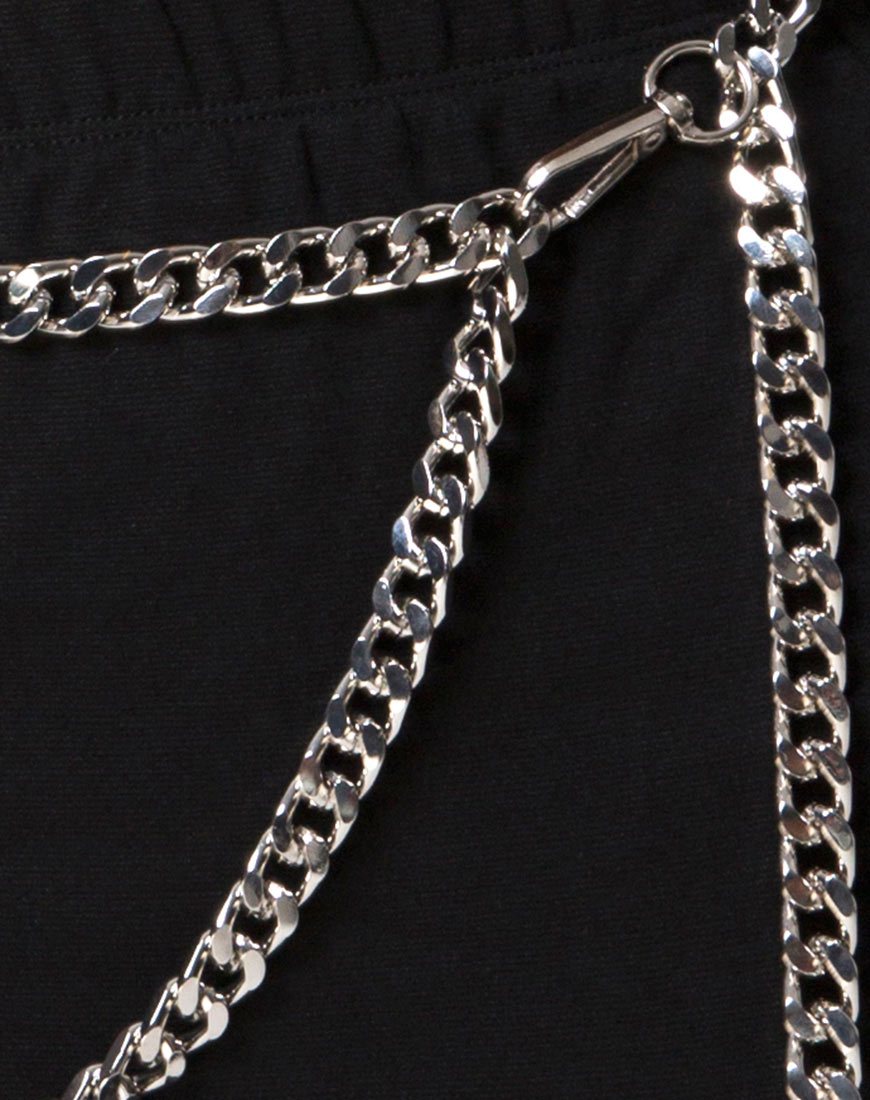 Afbeelding van Ketting Riem Rok in Zwart