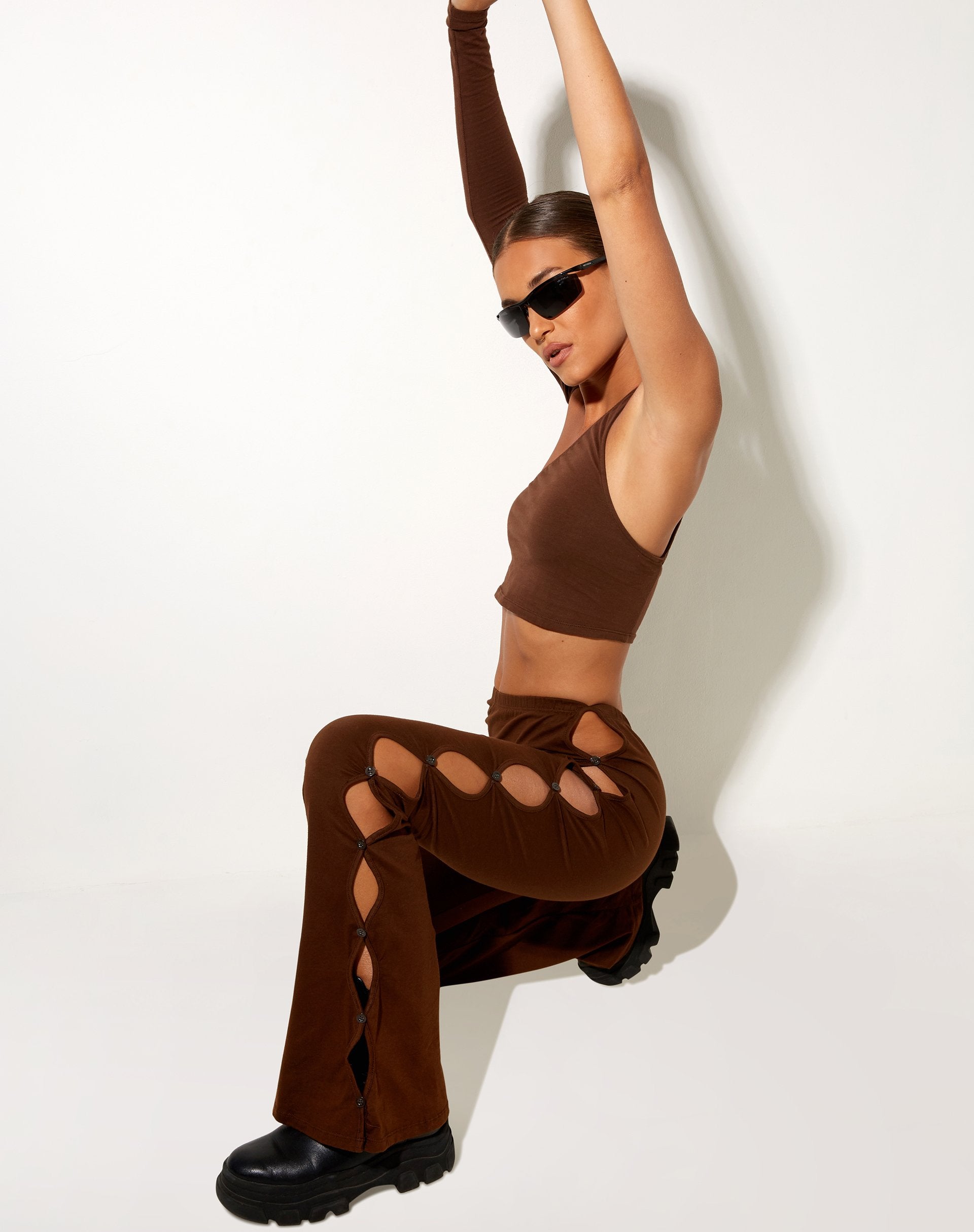 Afbeelding van Channa Flare Broek in Cacao
