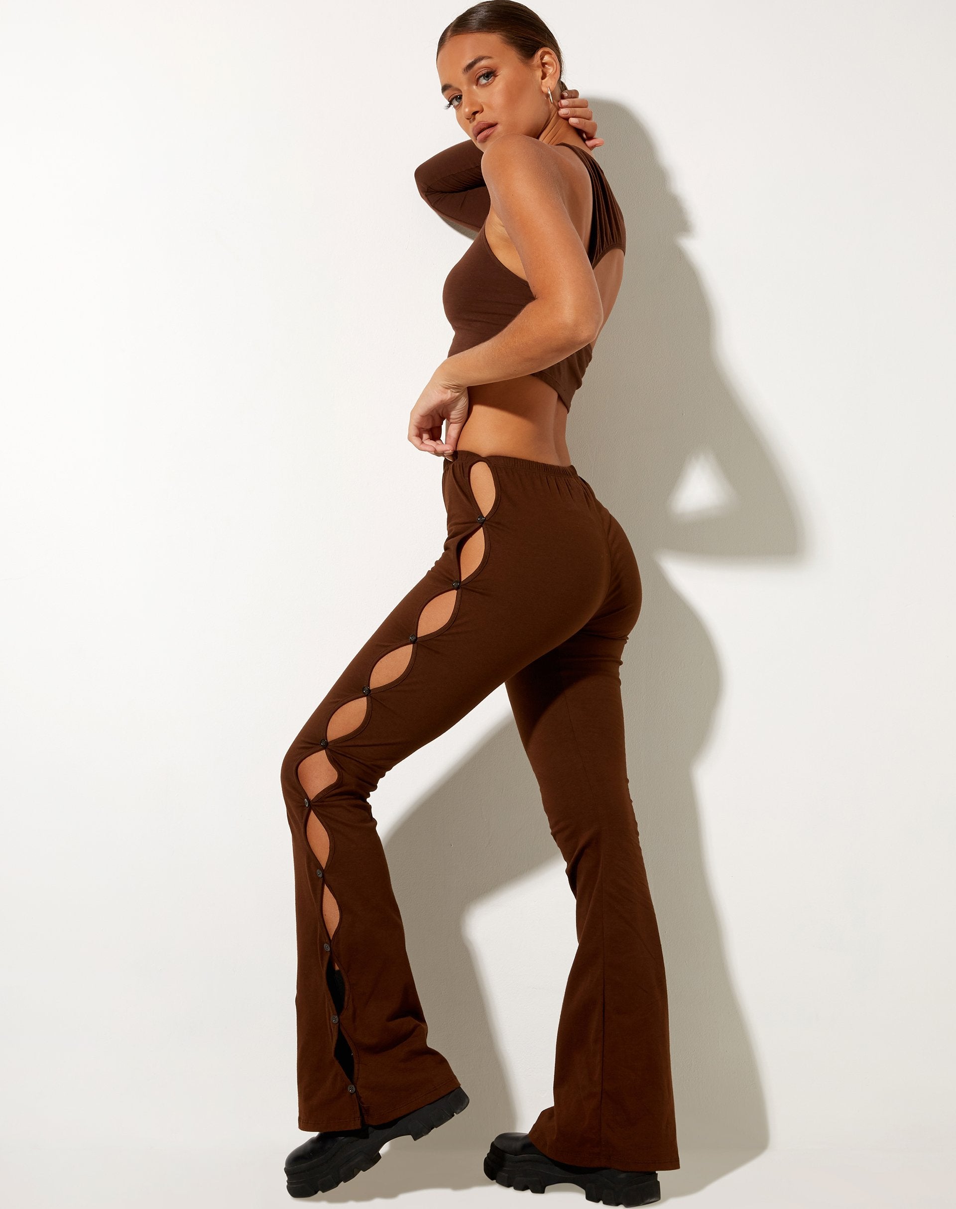 Afbeelding van Channa Flare Broek in Cacao