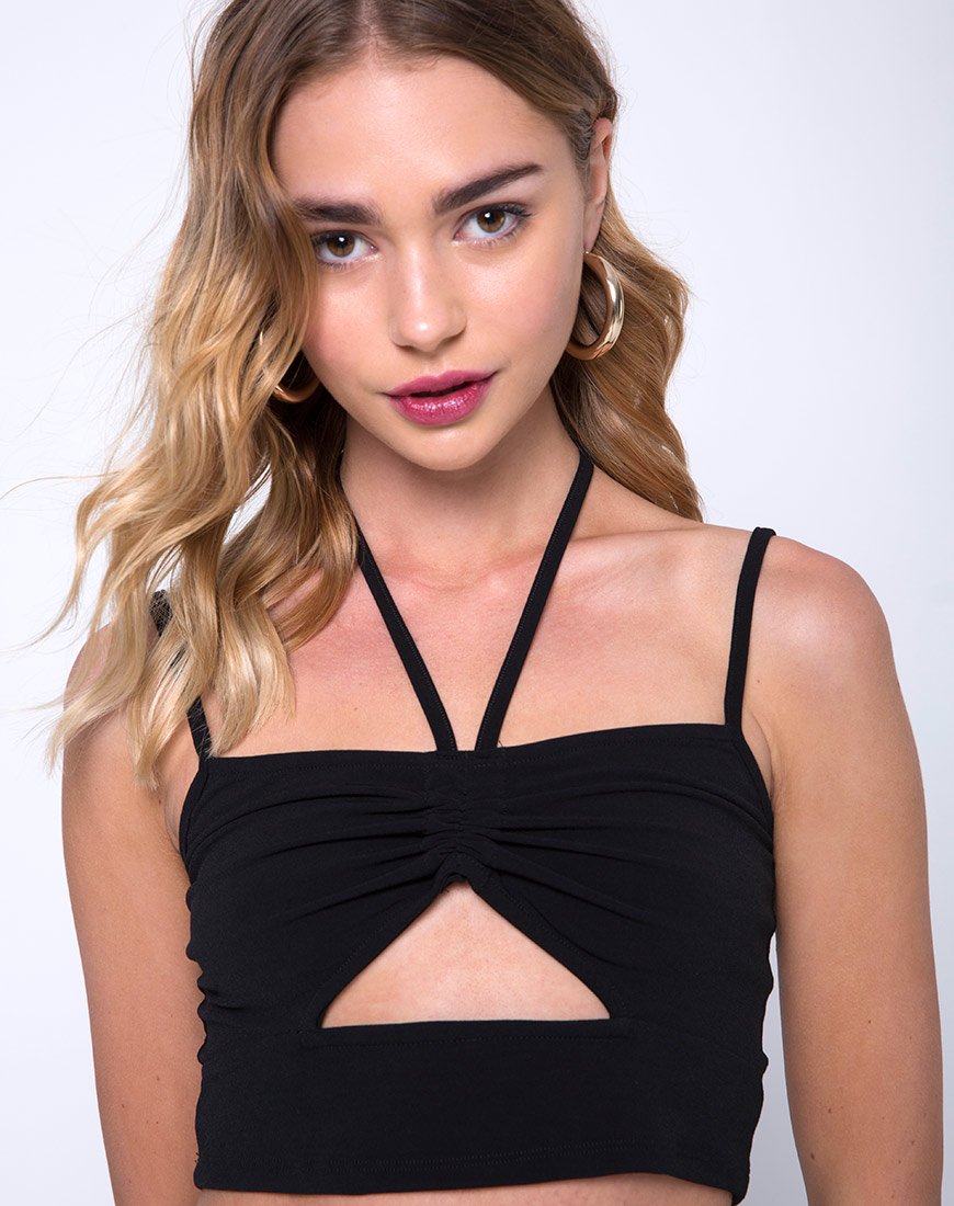 Afbeelding van Chateau Crop Top in Zwart