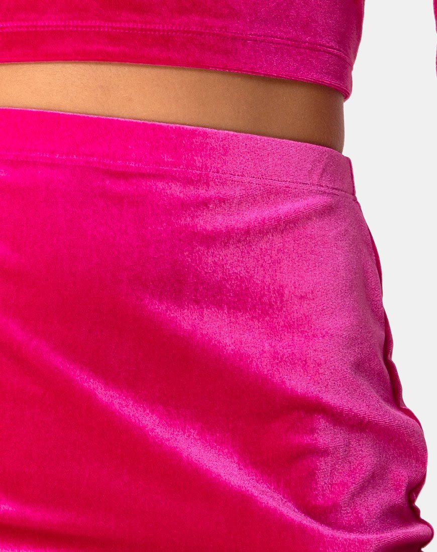 Afbeelding van Cheri rok in fluweelroze