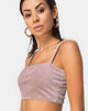 Afbeelding van Kylie Crop Top in Rib Taupe