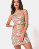 Afbeelding van Cherish Rok in Fluo Luipaard met Heldere Pailletten