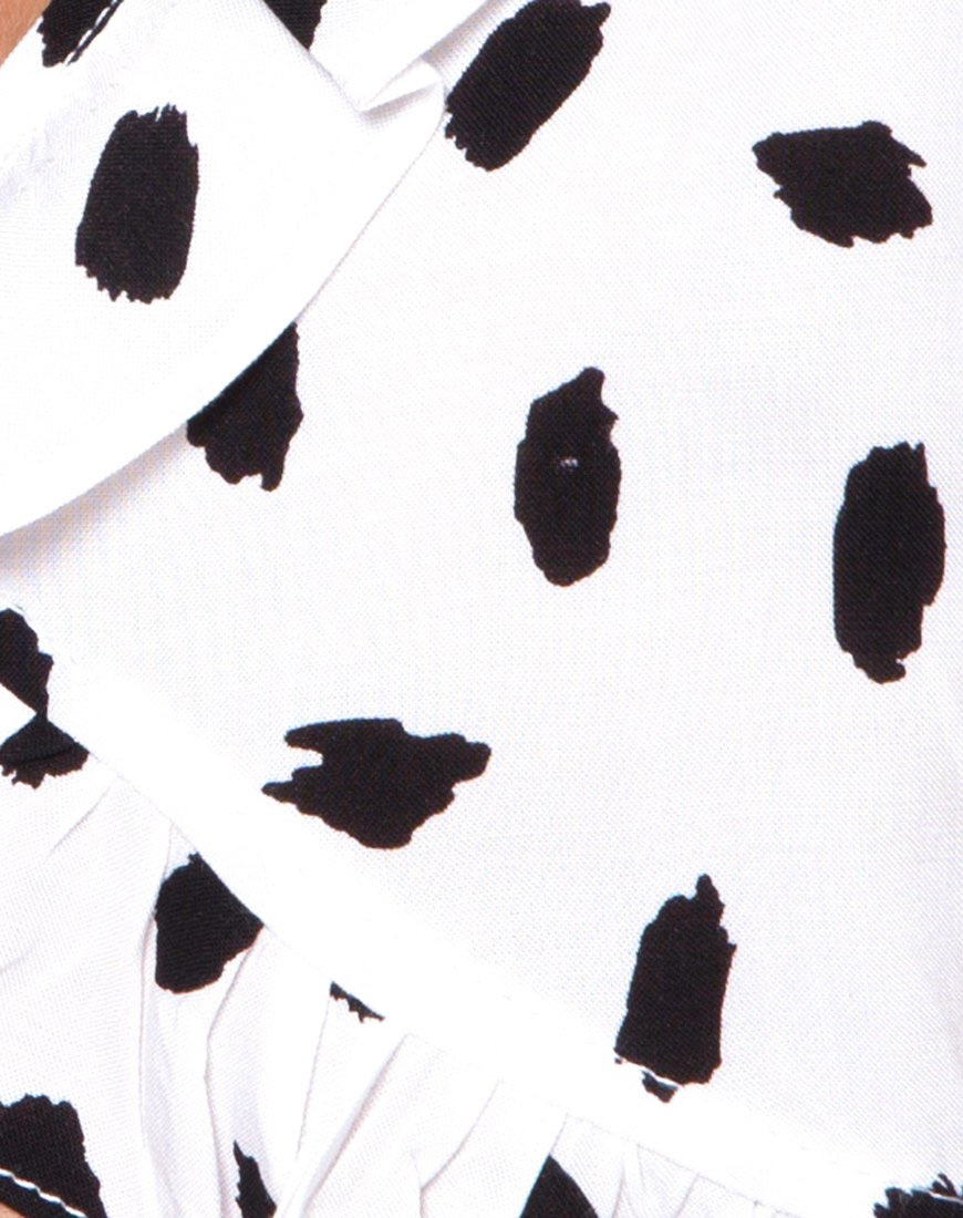 Afbeelding van Chisa Top in Diana Dot Wit