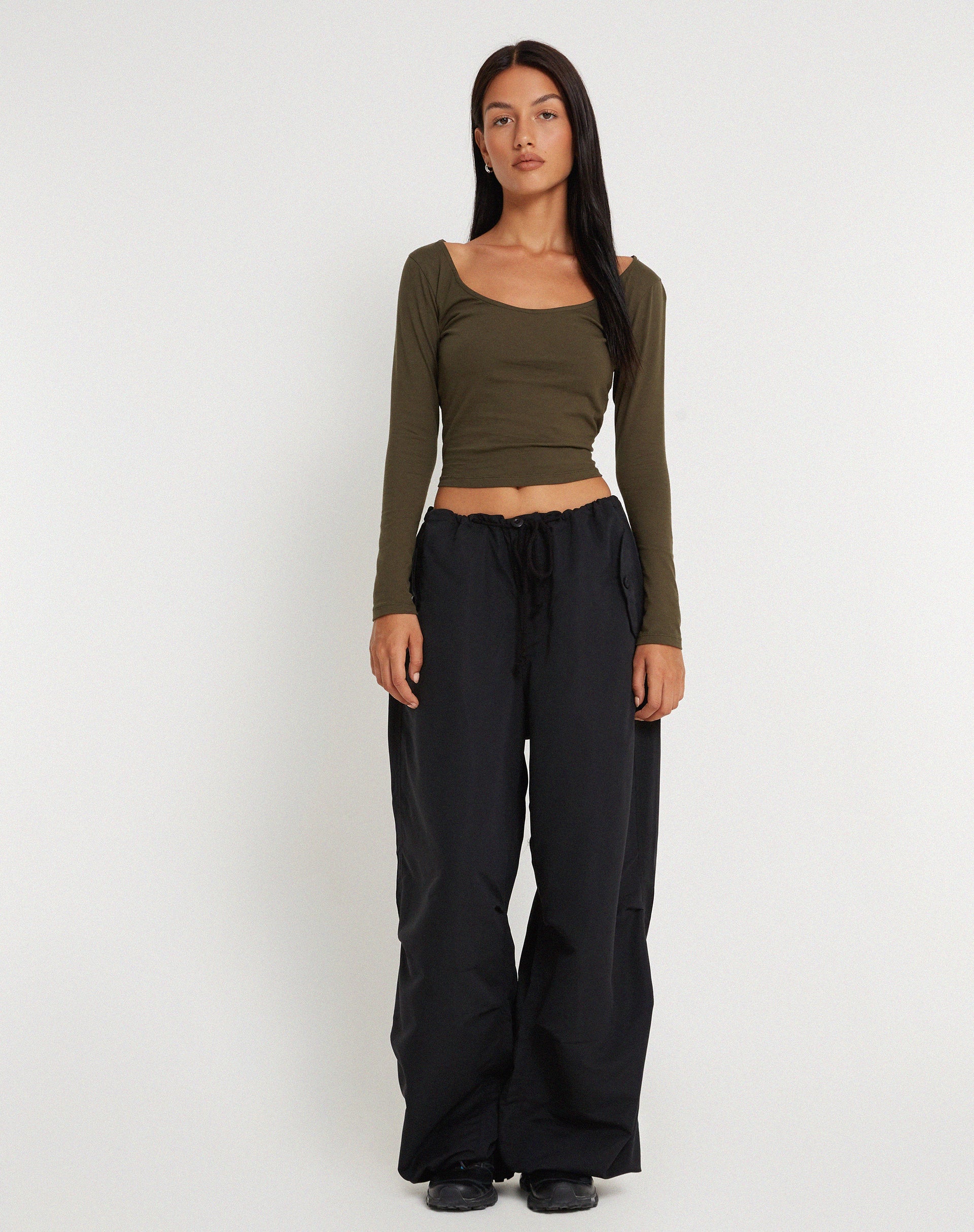 Afbeelding van Chute Broek in Microfiber Zwart