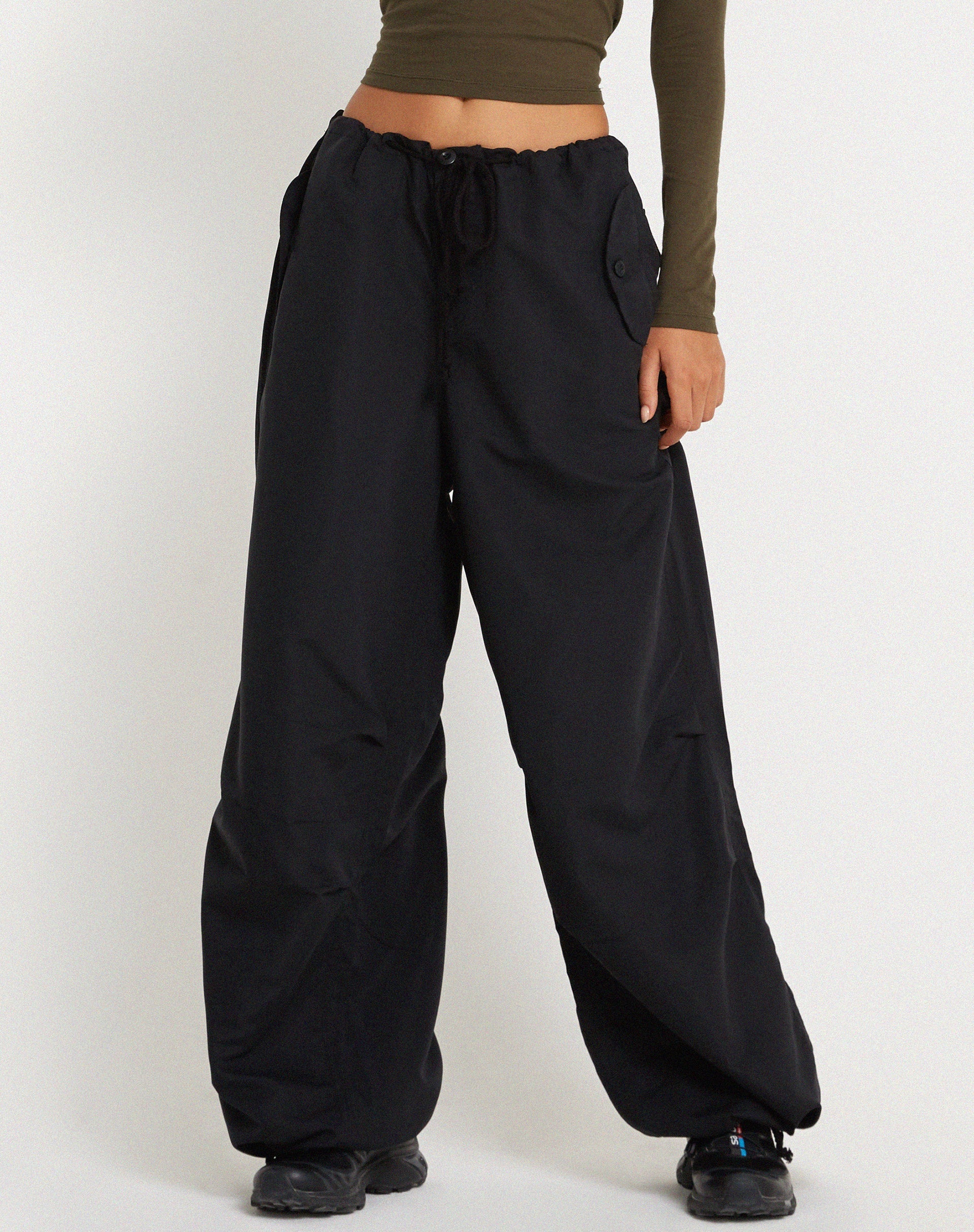 Afbeelding van Chute Broek in Microfiber Zwart