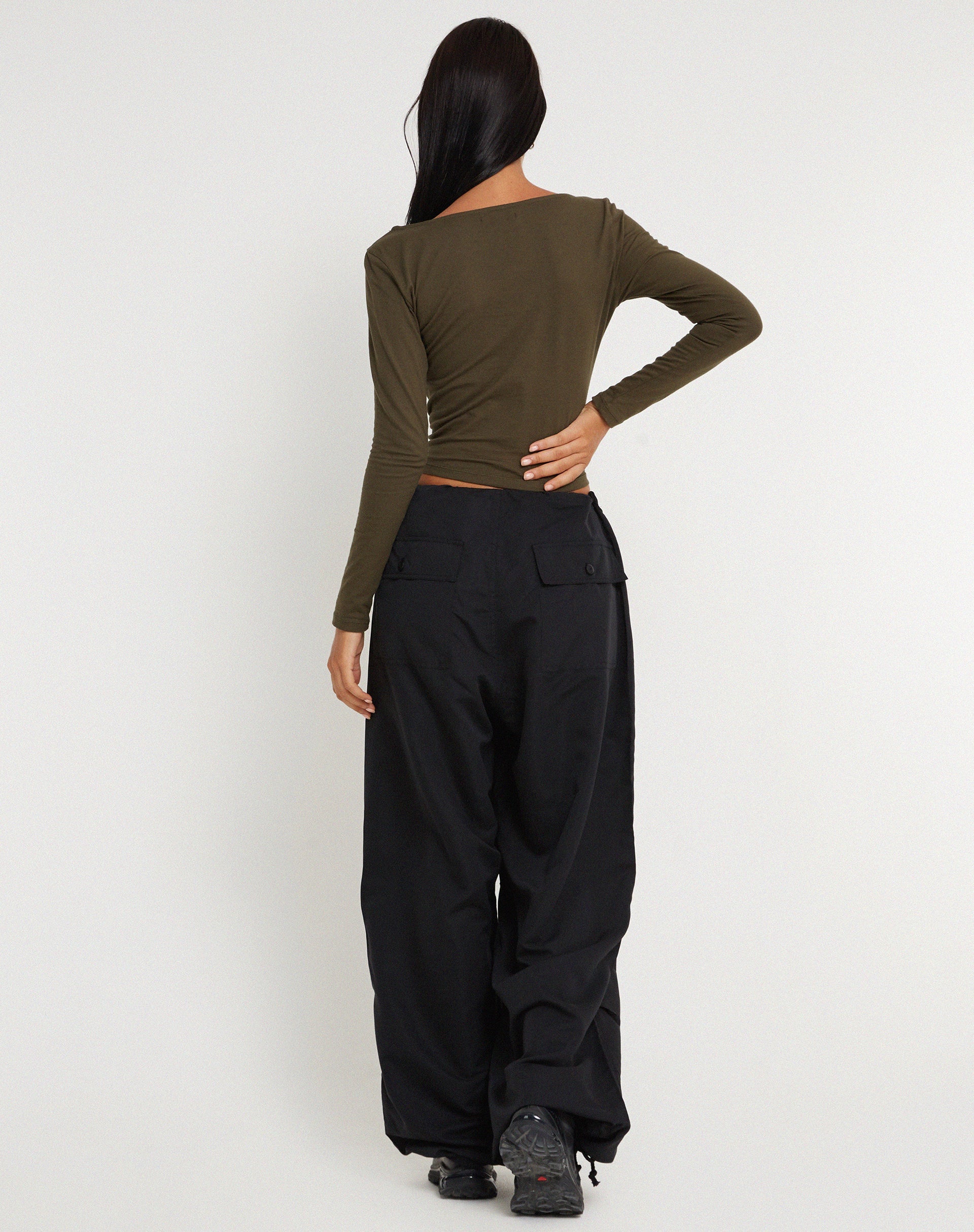 Afbeelding van Chute Broek in Microfiber Zwart