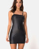 Afbeelding van Cinelle Bodycon Jurk in Zwart Gecoat Spandex