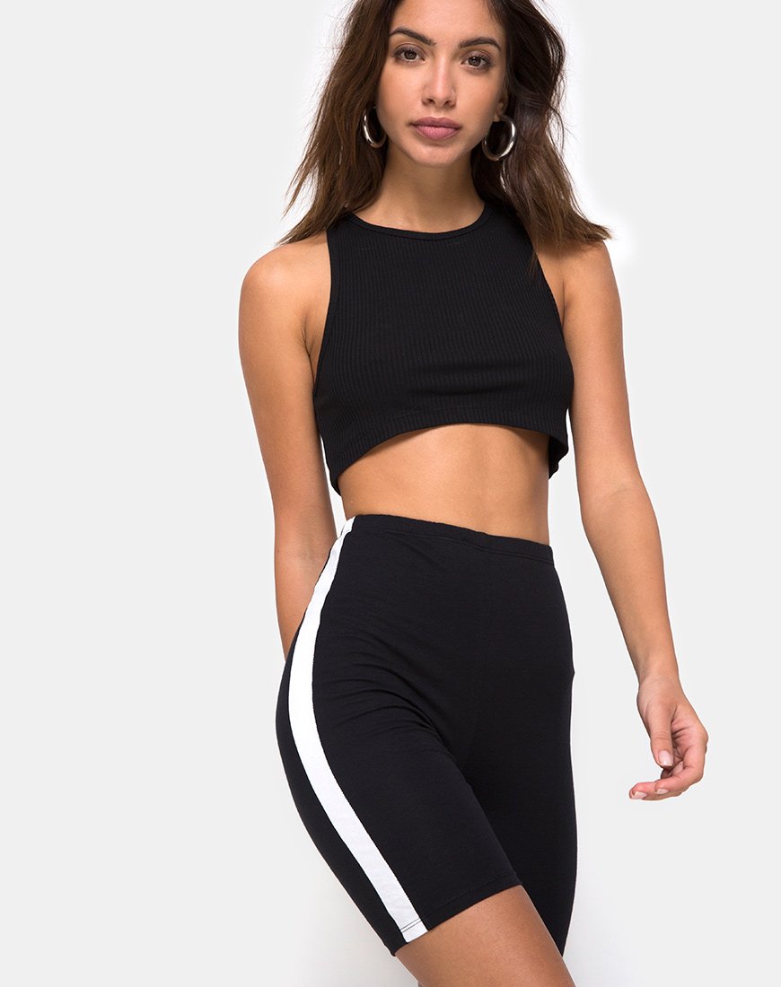Cirst Short in zwart met witte streep