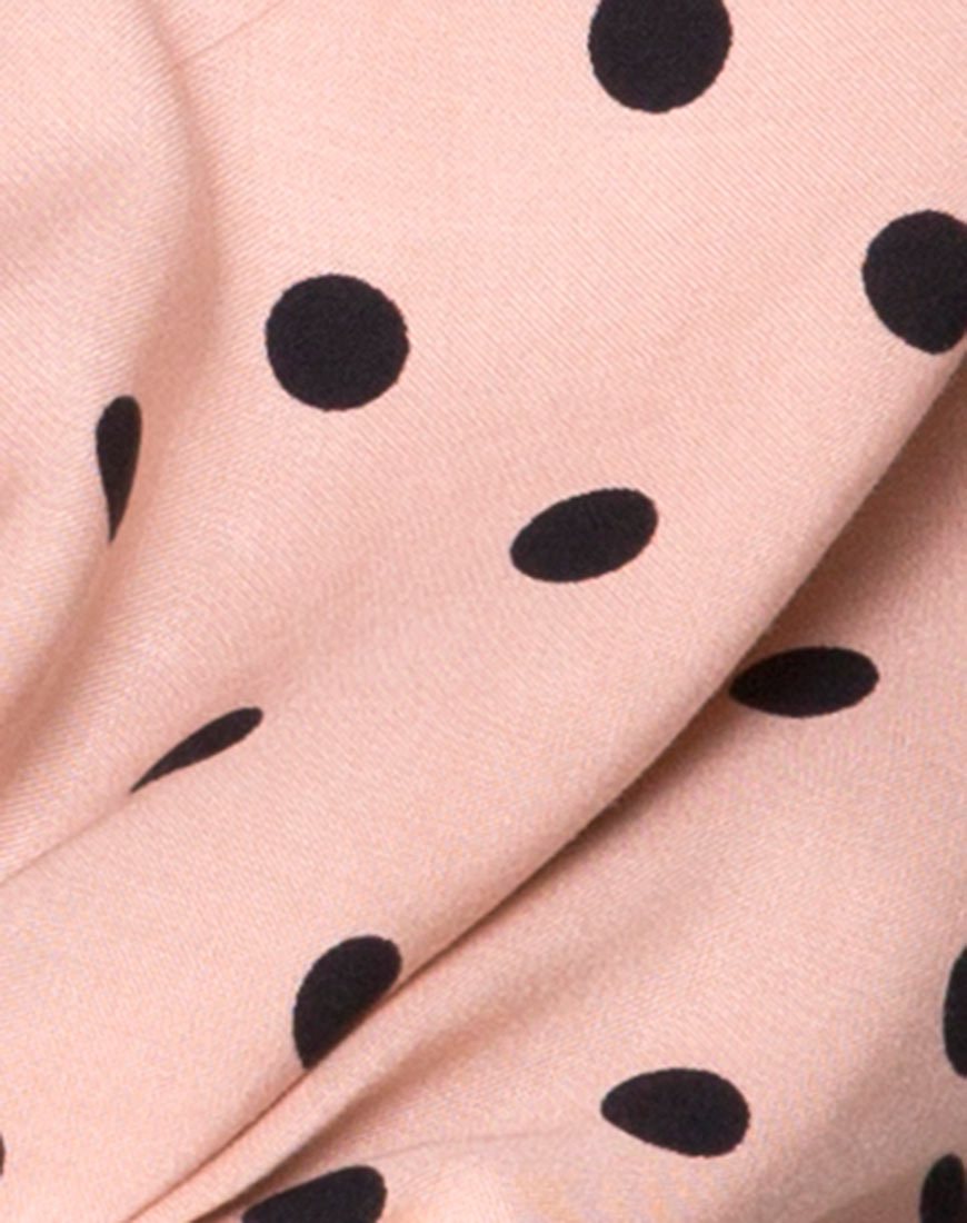 Afbeelding van Citra Top in New Polka Nude Zwart