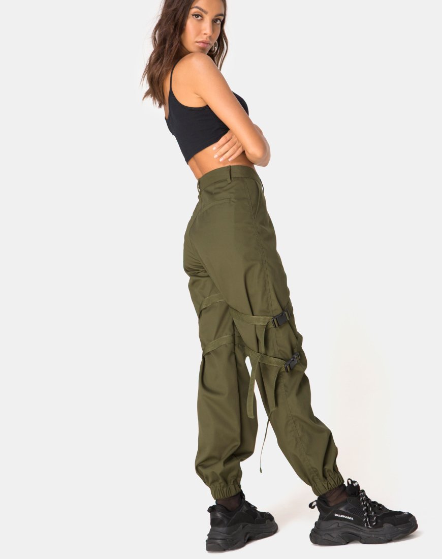 Afbeelding van Clive Broek in Khaki Boor
