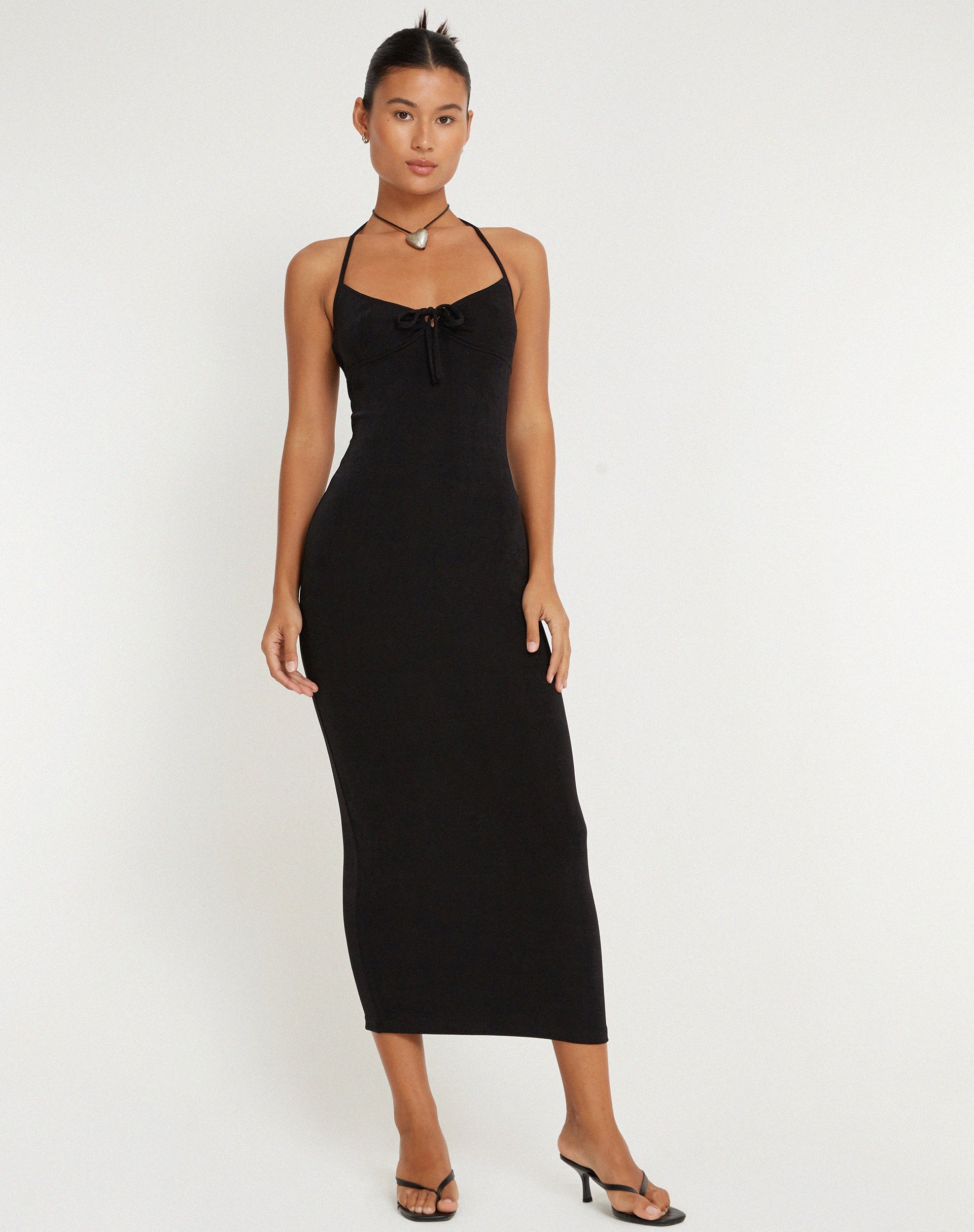 Afbeelding van Clovia Maxi Dress in Zwart