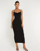 Afbeelding van Clovia Maxi Dress in Zwart