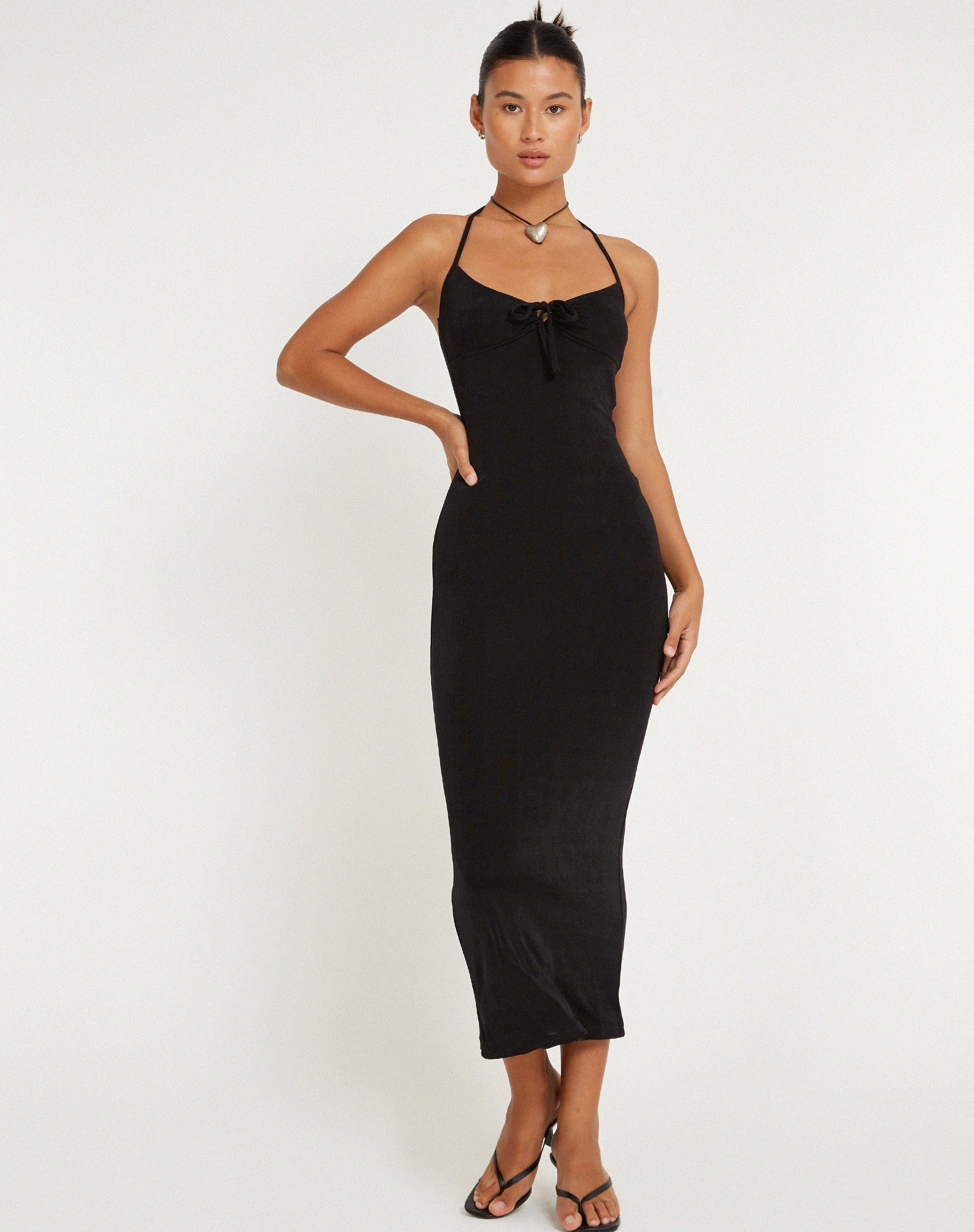 Afbeelding van Clovia Maxi Dress in Zwart