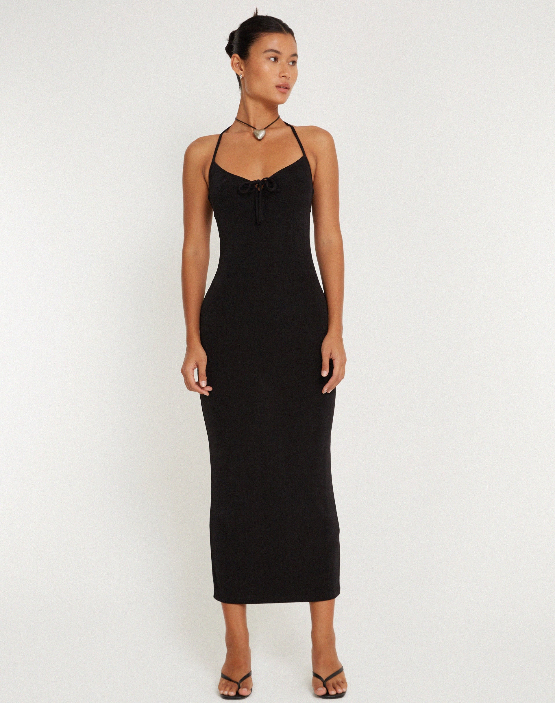 Afbeelding van Clovia Maxi Dress in Zwart