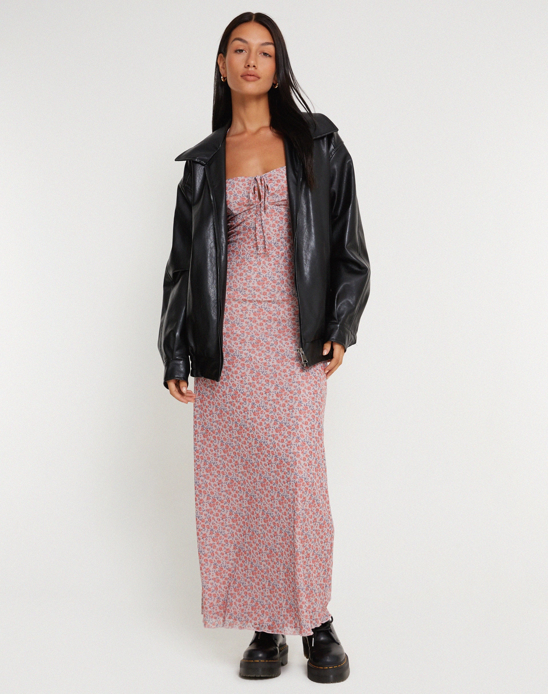Afbeelding van Clovita Maxi Dress in Lenteroze Stoffig Roze