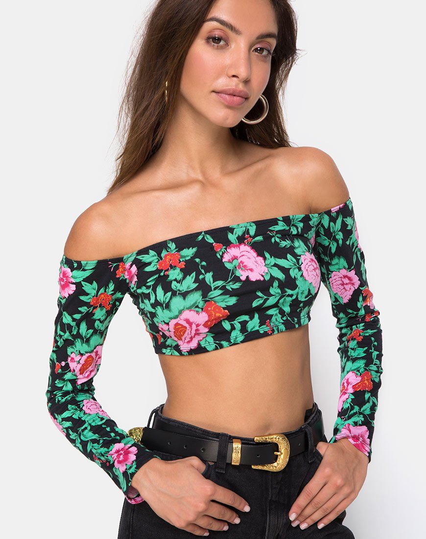 Afbeelding van Coga Crop Top in Flower Fling