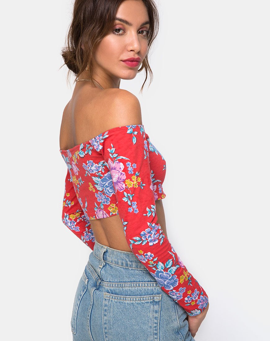 Afbeelding van Coga Crop Top in Vintage Fleur