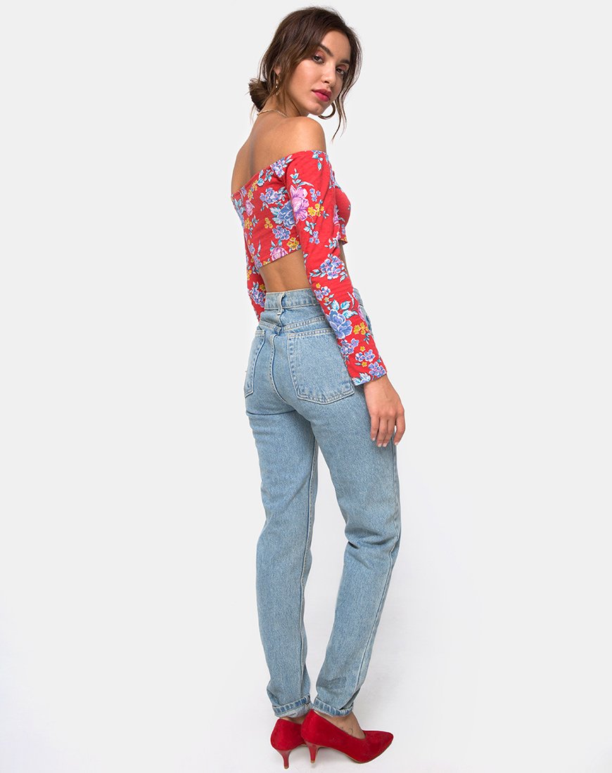 Afbeelding van Coga Crop Top in Vintage Fleur