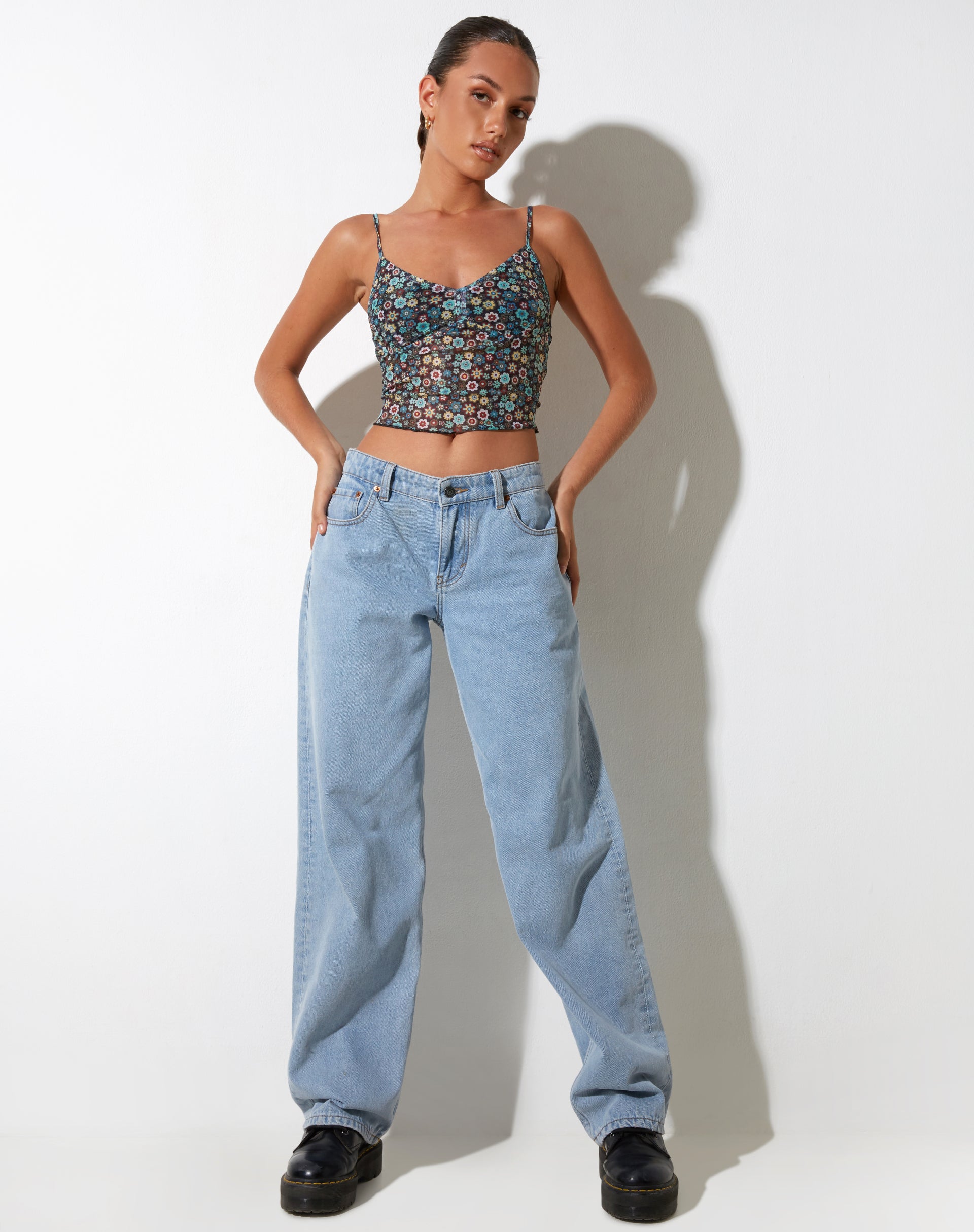 Afbeelding van Conchita Crop Top in Folk Floral