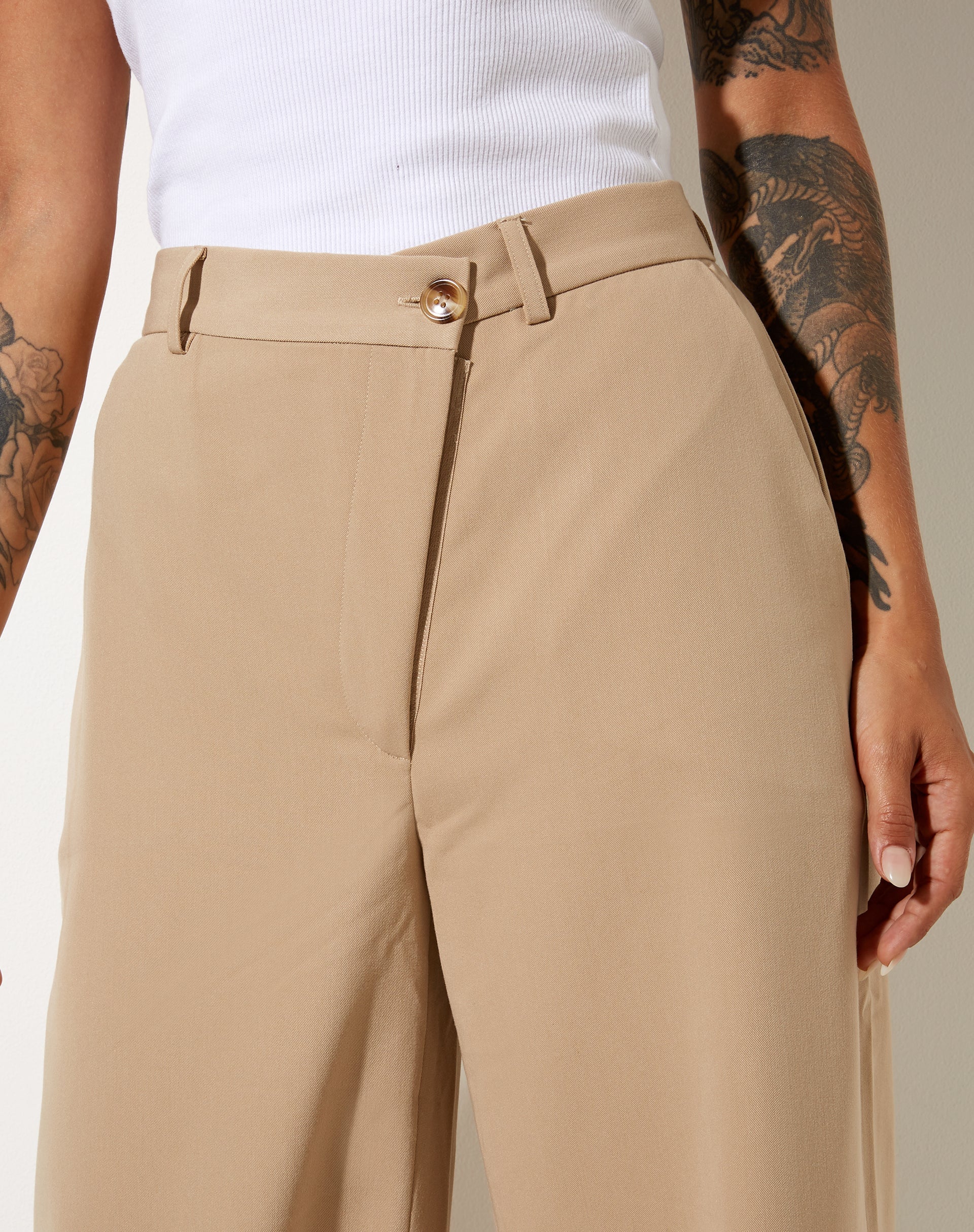 Afbeelding van Corby broek in kleermakerszit Tan