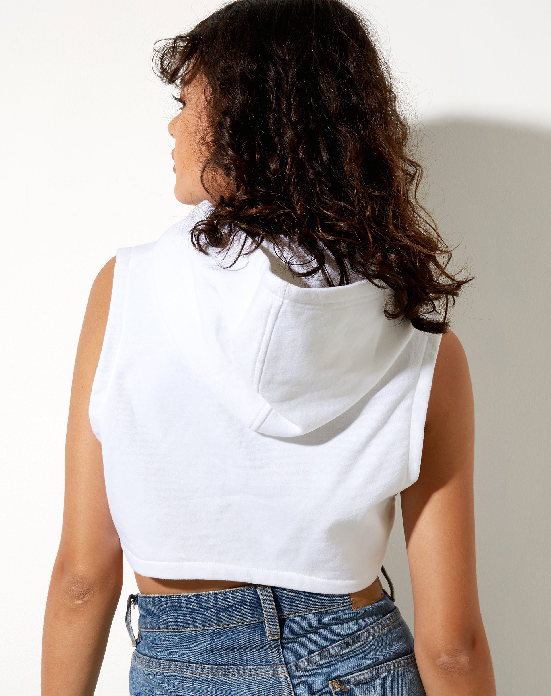 Afbeelding van Crodie Hoodie in White Pearl Sand Embro