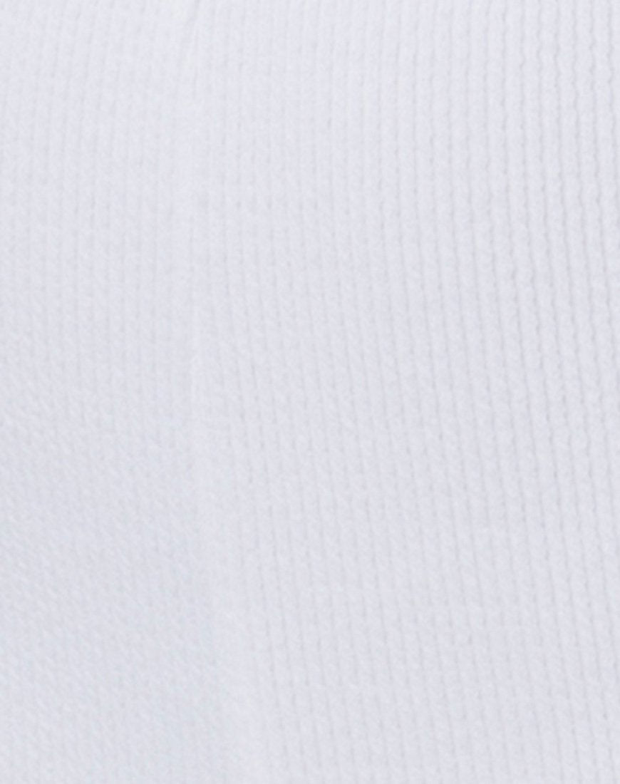 Afbeelding van Bike Short in Mini Rib Wit