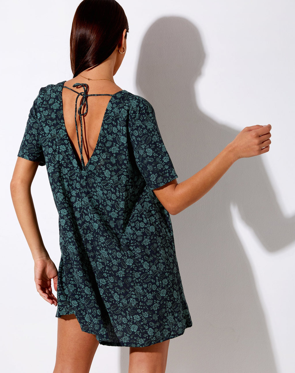 Crosena Jurk in Mono Paisley Sage