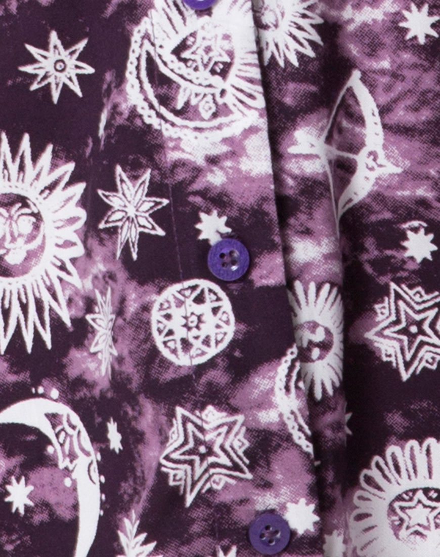 Afbeelding van Crosena Swing Dress in Purple Zodiac