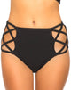 Afbeelding van Crystal Cut Out Bikinibroekje in Zwart