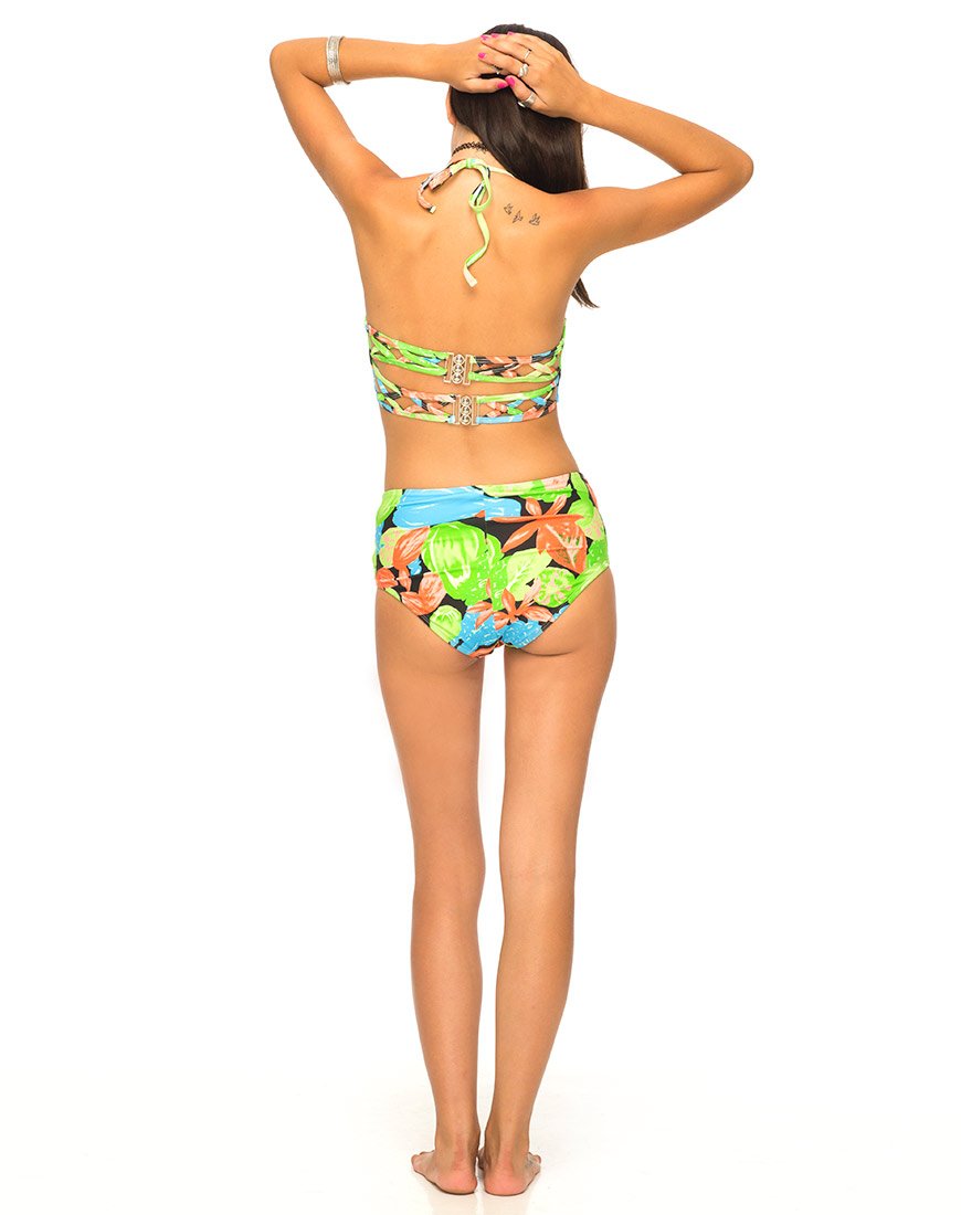 Afbeelding van Crystal Cut Out Bikinibroekje in Tropicana