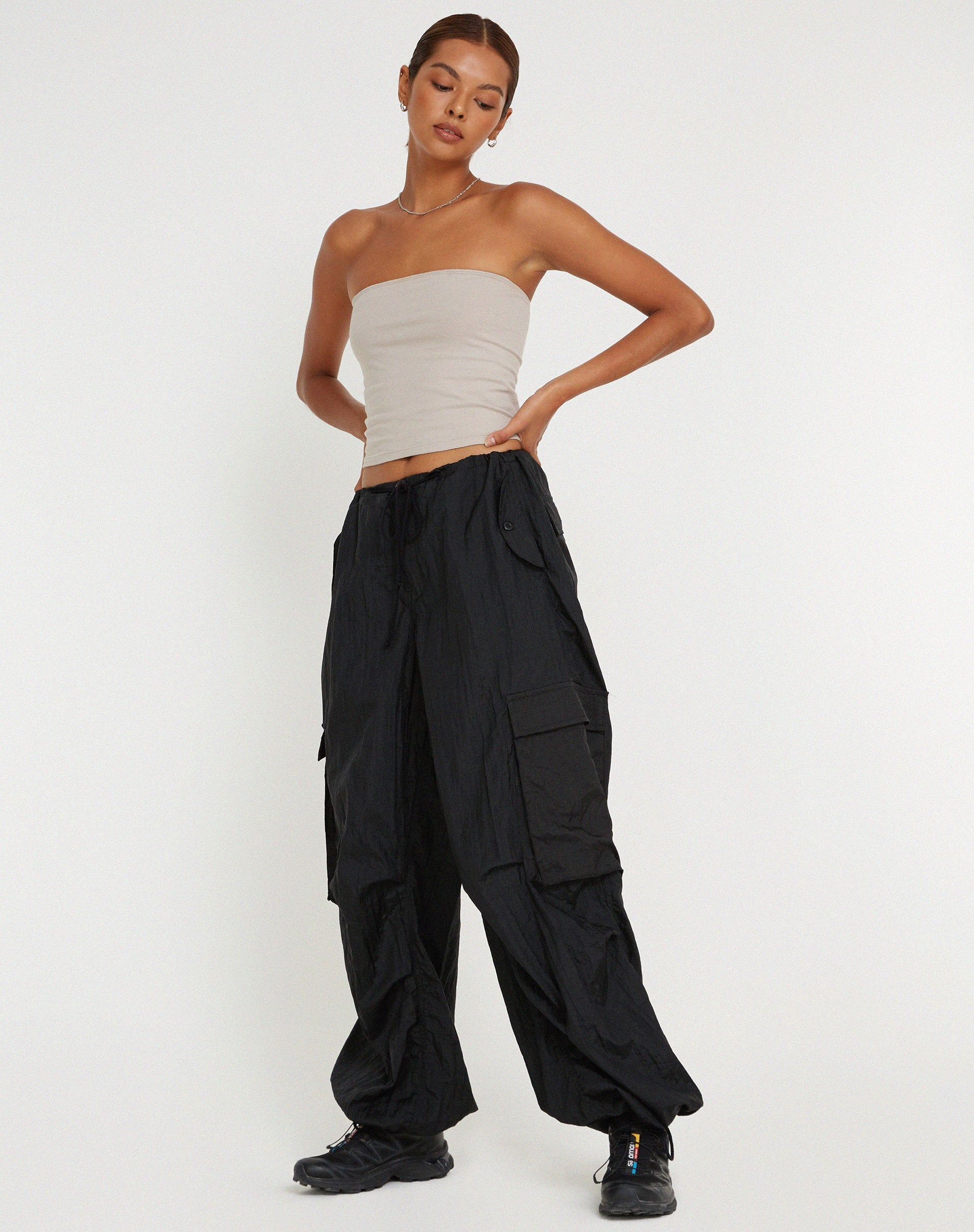 image of Cuties Broek met wijde pijpen in zwart