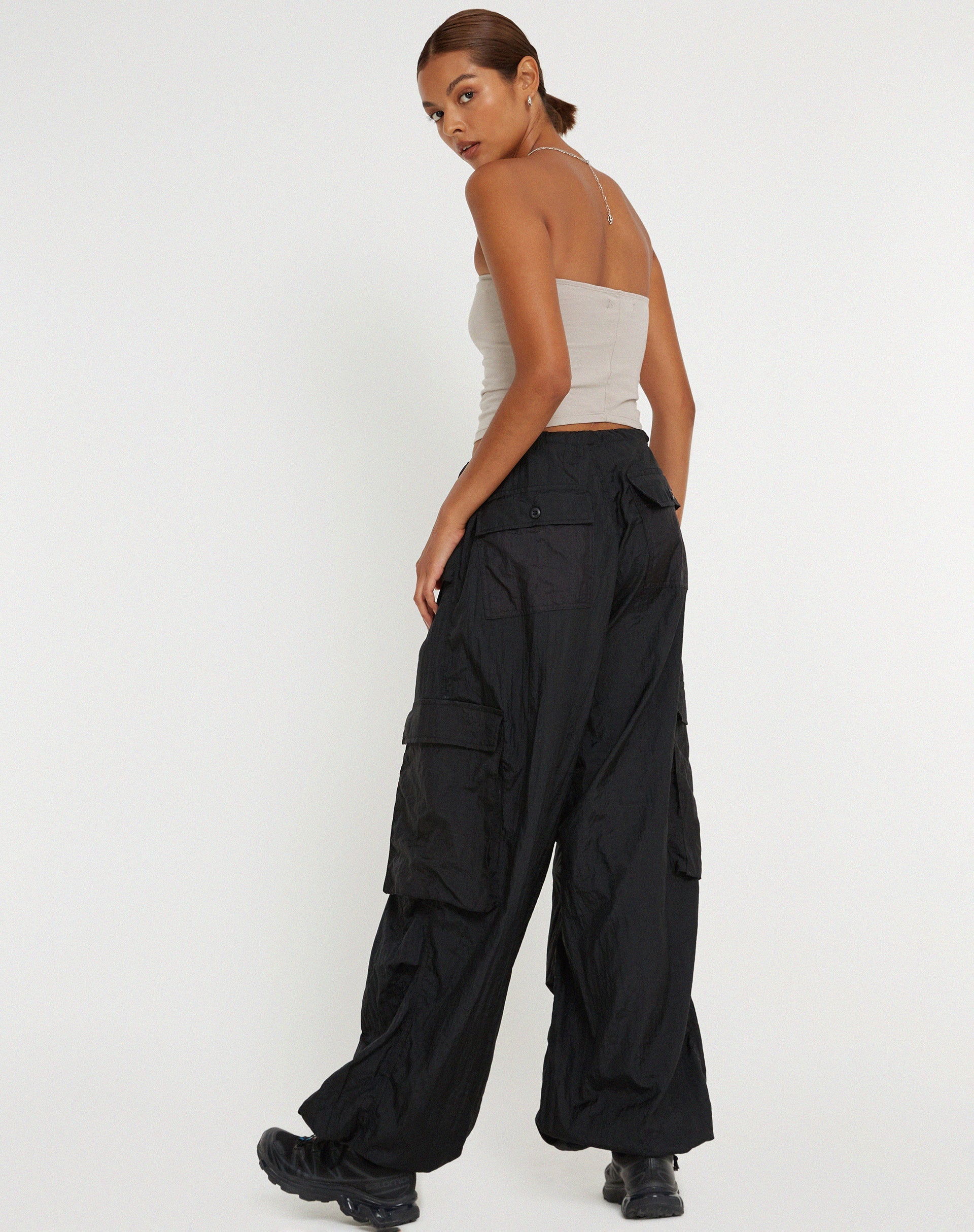image of Cuties Broek met wijde pijpen in zwart