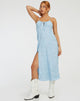Afbeelding van Cypress Midi Dress in Ditsy Rose Blue