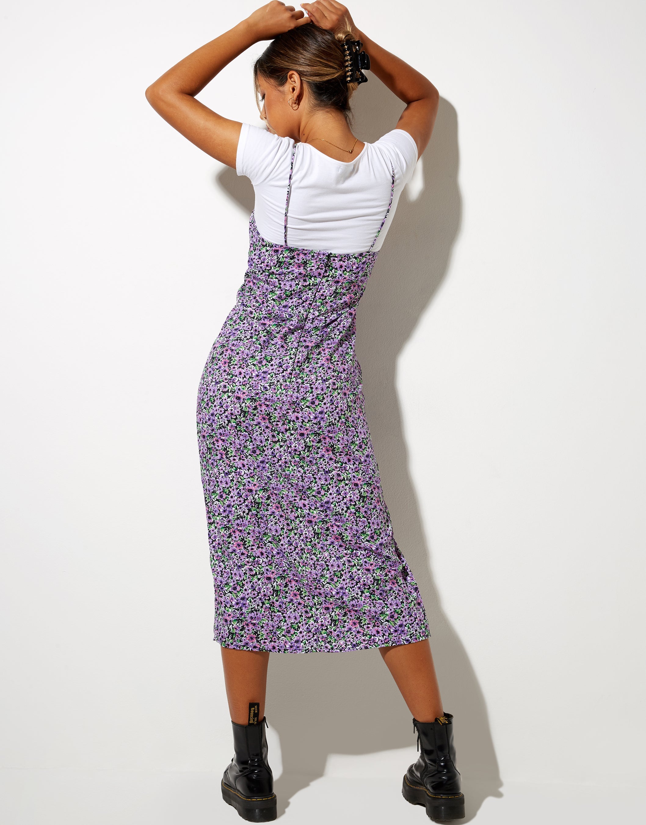 Afbeelding van Cypress Midi Dress in Lila Bloesem