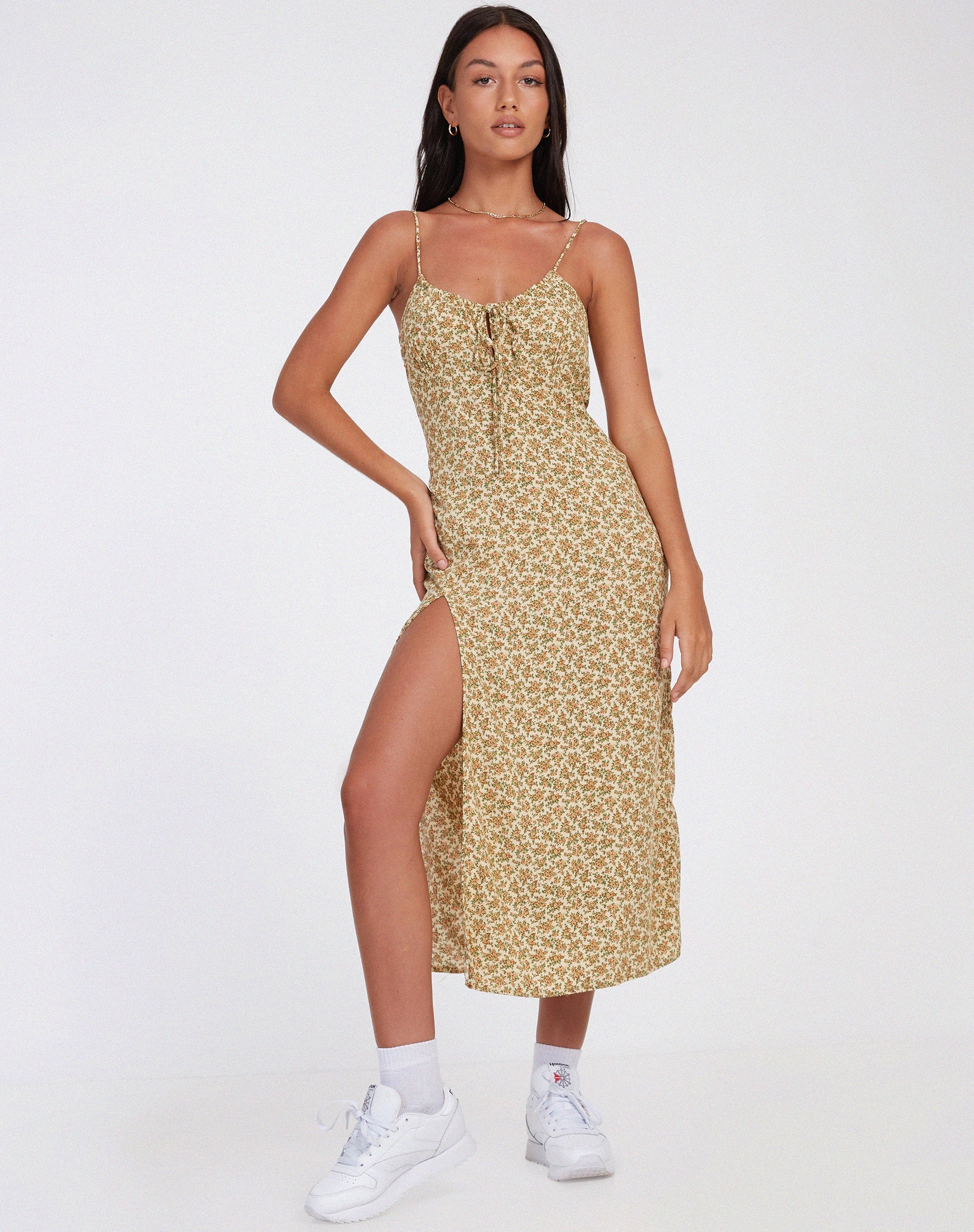 Afbeelding van Cypress Midi Dress in Washed Ditsy