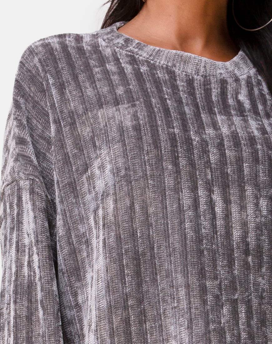 Afbeelding van Pap Trui in Chenille Grijs