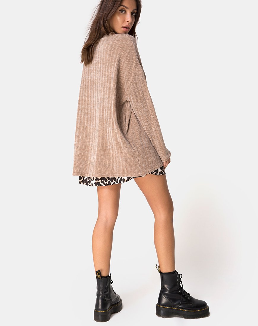 Trui voor vader in Chenille Tan