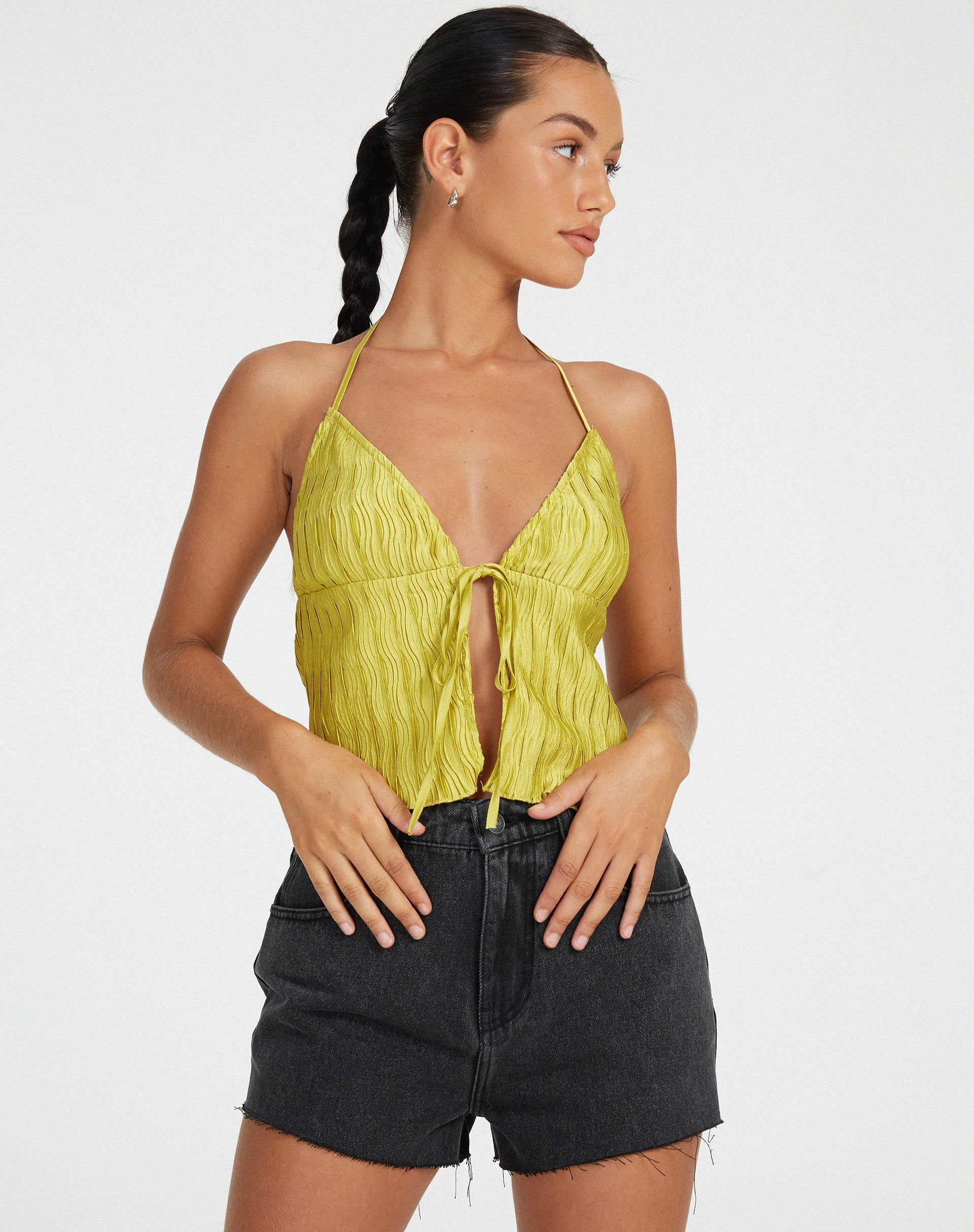 Afbeelding van Dama Crop Top in Goud