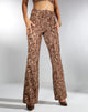 Afbeelding van MOTEL X IRIS Sesaot Flare Broek in Animal Ripple Flock