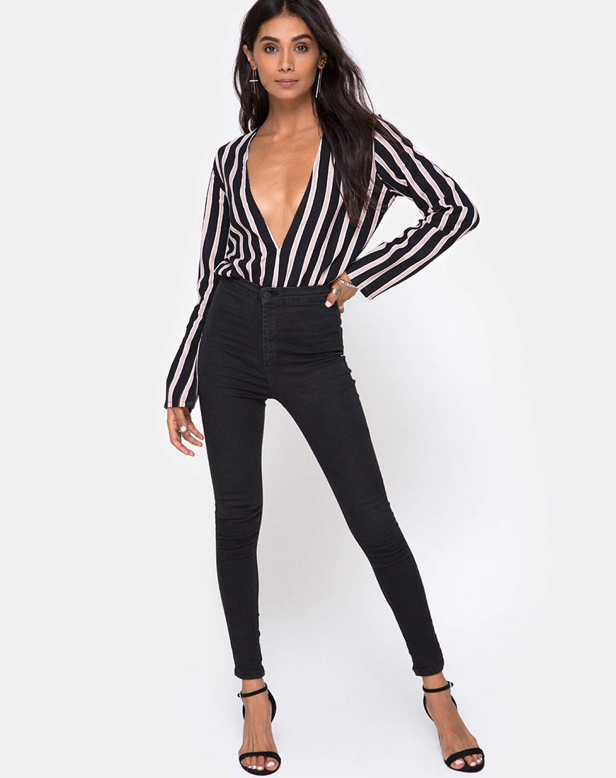 Afbeelding van Daris Bodice in Formal Stripe