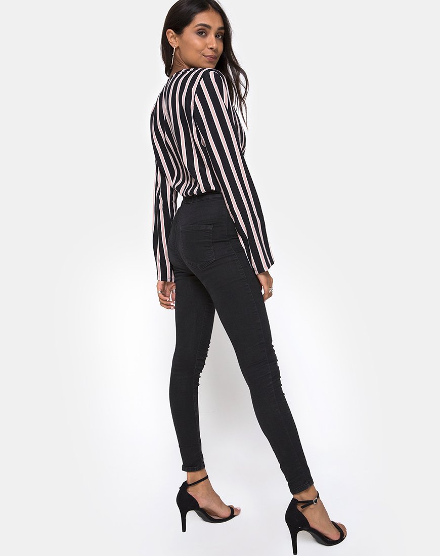 Afbeelding van Daris Bodice in Formal Stripe