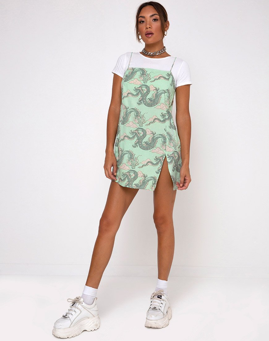 Afbeelding van Datista Jurk in Chinese Draak Neo Mint